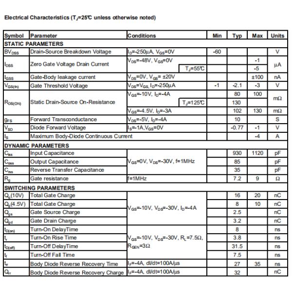 HXY4441 30V P-Channel MOSFET