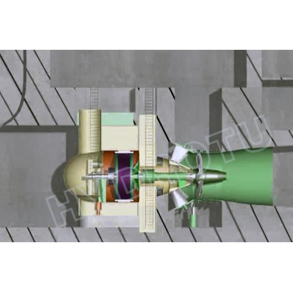 Large Bulb Hydro Turbine for Low Water Head with Synchronous Generator