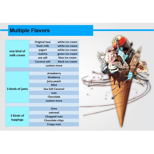 Coin Operated Soft Ice Cream Vending Machine Yogurt Ice Cream Vending Machine