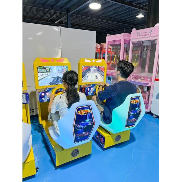 Metal Cabinet Kids Outrun 22" Arcade Racing Simulator Equipment For Sale