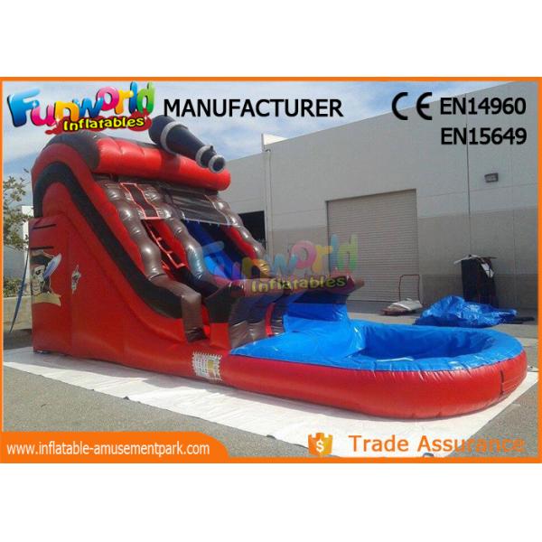 Giant Outdoor Inflatable Water Slides For Kindergarten / Hotel / School