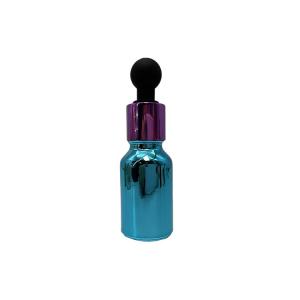 Buy cheap Electroplated 5ml 0.25oz Cosmetic Dropper Bottles With Screw Caps from wholesalers