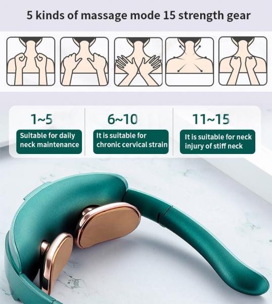 Deep Tissue Pain Relief Cervical Massage Machine Head for Shoulder Neck MSDS