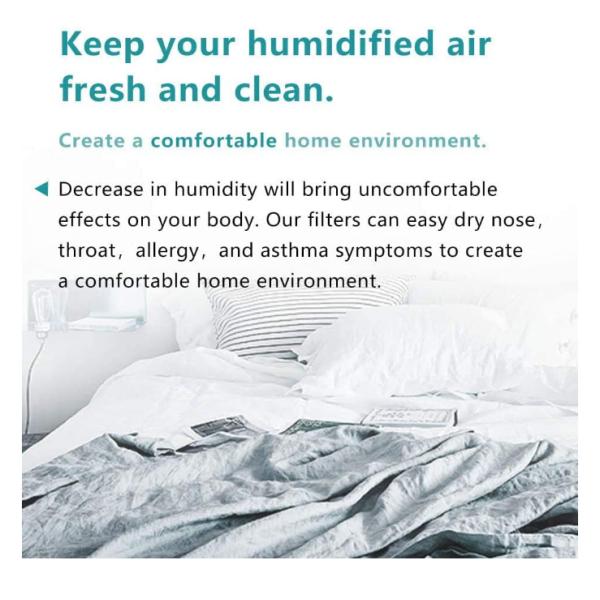 Robust Humidifier Wick Filters Compatible With Honeywell HAC-504 HAC-504AW