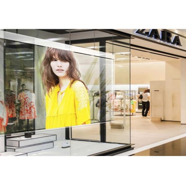 P3.91-7.82 Full Color Transparent LED Screen For Glass Curtain Walls