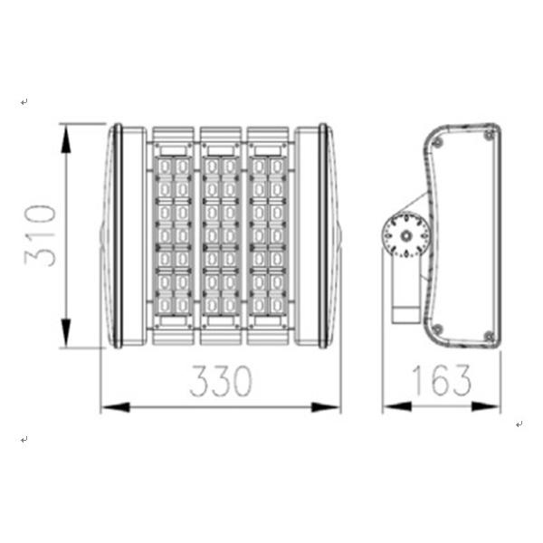 AC85 - 265V 90w Chip , Meanwell Driver LED Tunnel Light With DLC , UL , GS , CE Certificated