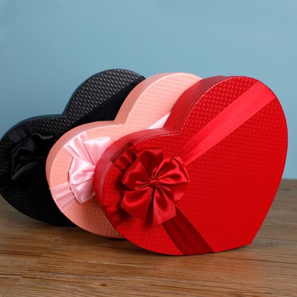 Wedding Cardboard Heart Shaped Gift Boxes With Lids For Chocolates Cookies Candies