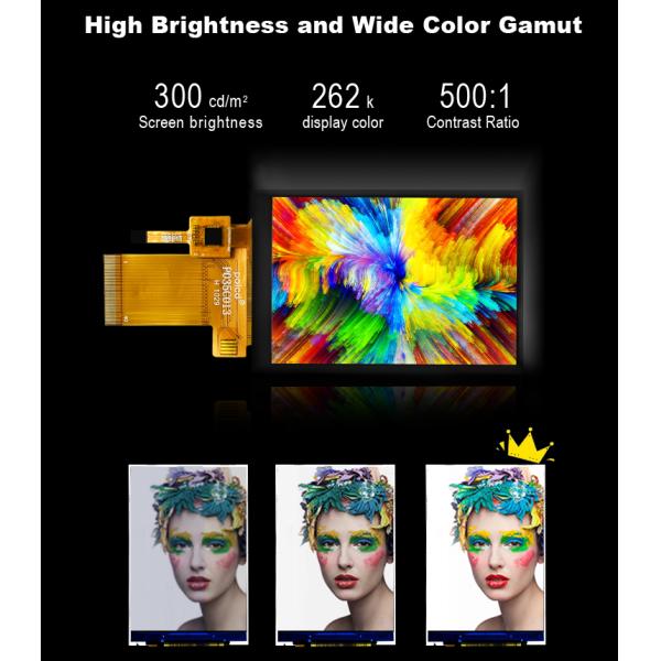 Polcd 3.5 Inch TFT High Resolution 320*480 MCU SPI Parallel Interface Capacitive Touch Screen Panel LCD Display