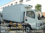 Dongfeng 4*2 LHD small refrigerated van and truck for sale ,4ton CLW brand