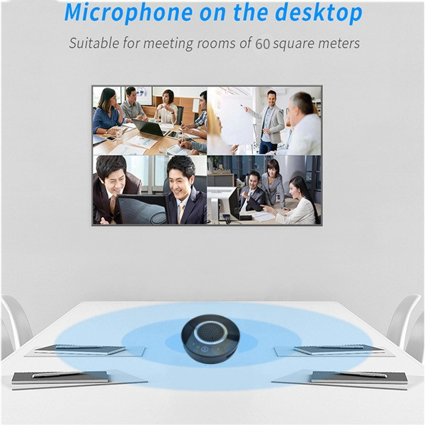 2.4G wireless conference Mini USB speakerphone Built-in lithium battery omnidirectional microphone