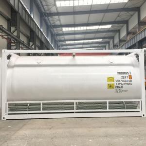 Quality iso tank container 20ft for transporting oxygen, nitrogen, argon, co2, lng on sea for sale