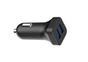 Quality RoHs Certificated 12VDC - 24VDC USB Car Charger Dual USB Port 5V 2.4A for sale
