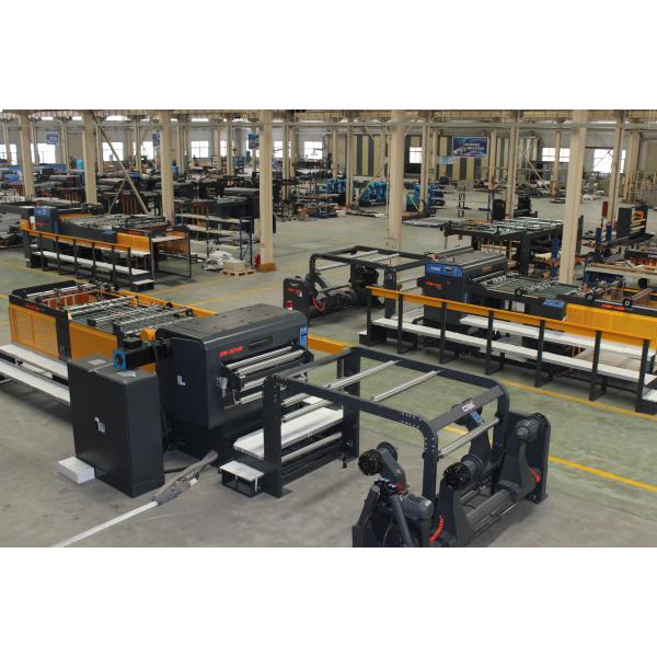 Automatic Double Rotary Paper Sheeting Machine Splicing & Pallet Change & Slitting Knife Positioning