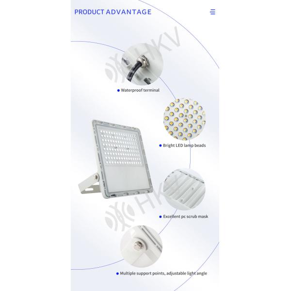 50W 100W 150W 200W 250W High Power LED Floodlight Cool / Warm White IP65