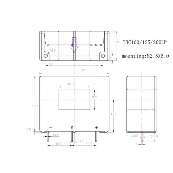 100a Current Sensor Closed Loop Hall Effect Current Sensor For UPS SMPS
