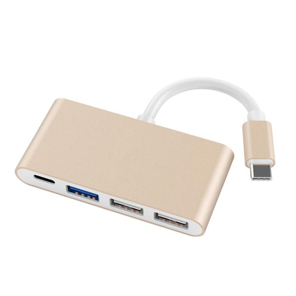 USB 3.1 Interface 4-In-1 Type C Hub Multiple Adapter For Speed Data Transfer