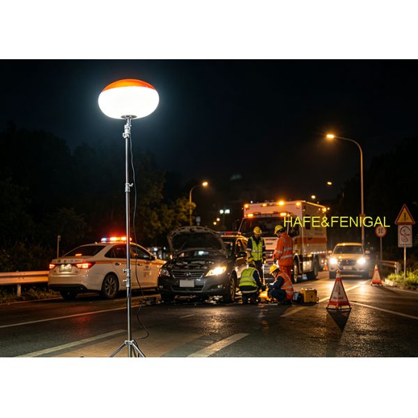 Silent Operation Battery-Powered LED Balloon Light with 24V/48V DC Input for Mobile Field Service
