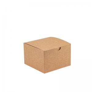 Quality Brown Kraft Paper Boxes For Food Waterproof Oilproof Eco Friendly for sale