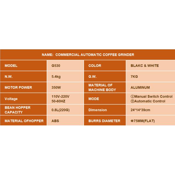 Design 2022 Adjustable Electric Burr Coffee Grinder App-Controlled for Home Grinding