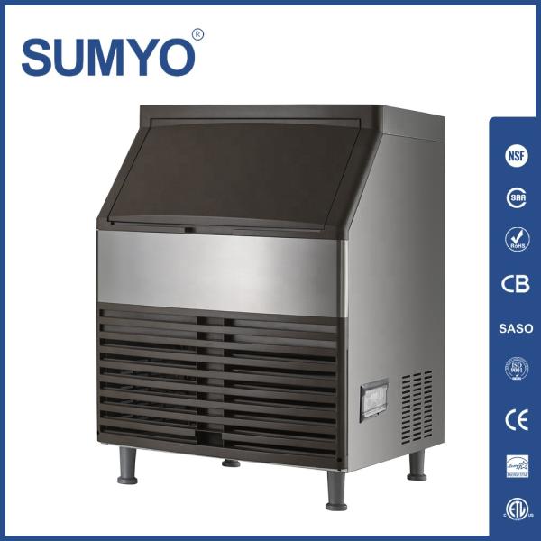 Commercial 220V LED Refrigerator Cooler Single-Temperature Ice Machine Fan Cooling Bars Digital ISO Certified Single Block Ice