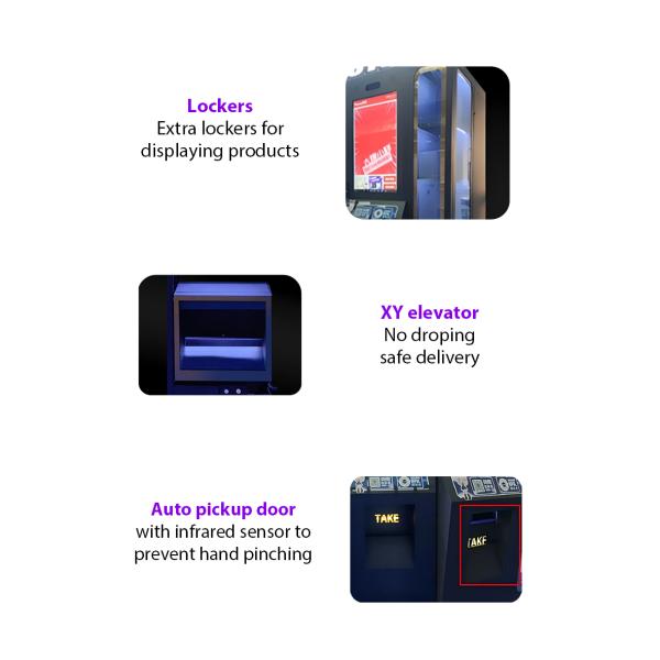 Smart 3C Vending Machine with Transparent Lockers for Better Product Display