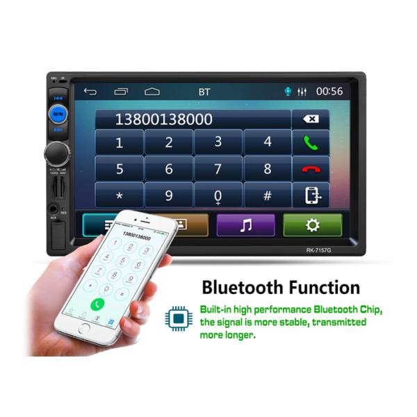 Full Ir Remote Control Car MP5 Player Gps Black Panel 7 Inch Mp5 Player