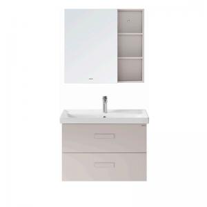 Quality Wall Hung PVC Bathroom Cabinet , Multilayer Board Wash Basin Mirror Cabinet for sale