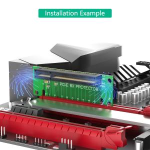 PCI-Express 8X Riser Card 90-Degree Left-Angle Adapter Card 1U Height Computer