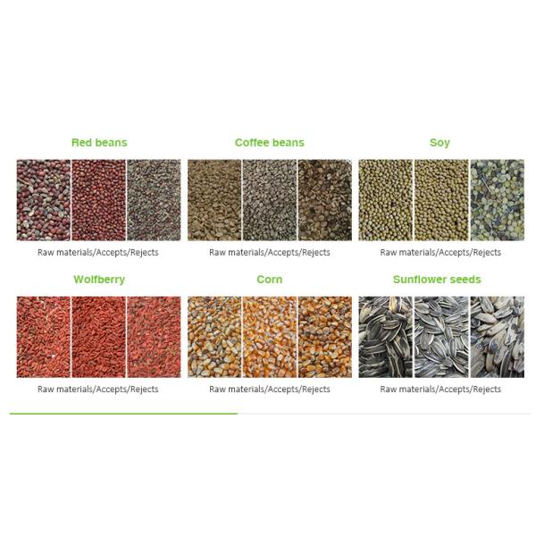 CCD Full Color Beans Color Sorter Machine 304 Stainless Steel Hopper