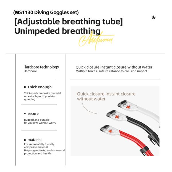 Hot Custom factory Low Volume Freediving Mask And Snorkel Sets Tempered glass diving mask set Adult