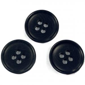 Quality 32L Coat Sewing Natural Material Buttons / Black Corozo Buttons for sale