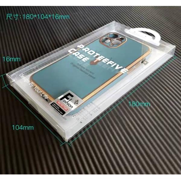 PVC Electronic Cover Mobile Case Packaging Box Pouch With Blister Insert