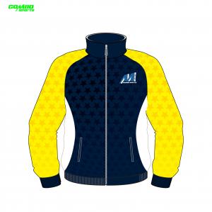 Quality 100% Polyester Mens Jogging Tracksuit , Length 50cm Gym Training Jacket for sale