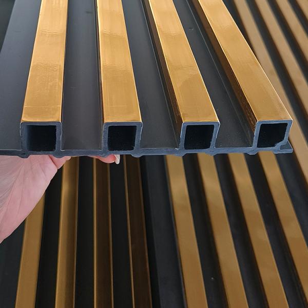 Eco Friendly WPC Indoor Wall Cladding Fluted Wall Panel Interior Decoration