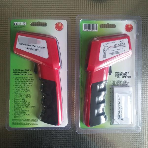 Fast Read Digital Laser Infrared Thermometer , Gun Shape Baking Infrared Surface Thermometer