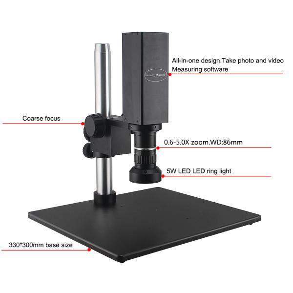 1920x1080 Stepless Zoom Digital Video Microscope With Linux 3.10 Os
