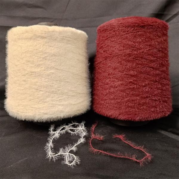 1.3CM/2.0CM 100% Nylon Soft Fancy Yarn With Straight Feather