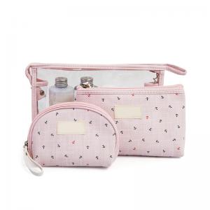 Quality Waterproof Transparent PVC Cosmetic Bag Sets Travel Wash Bag for sale