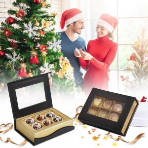 Quality 6 Lattices Custom Printed Small Cardboard Presentation Gift Boxes For Chocolates for sale