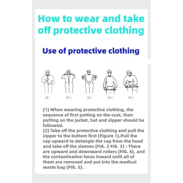 Breathable PP PE Medical Protective Clothing Workwear Environmentally Friendly