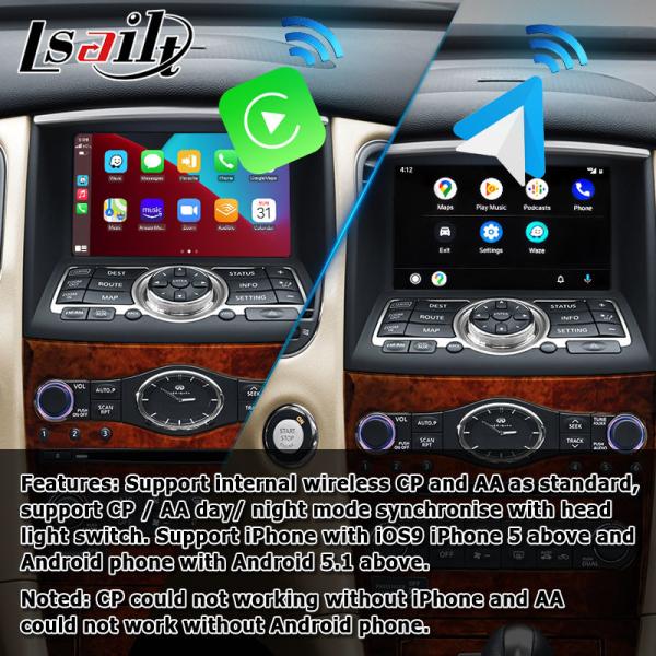Infiniti QX50 EX35 EX25 EX30d EX37 HD screen wireless Carplay Android Auto upgrade