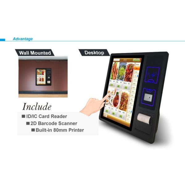 Bimi 21.5 inch Self-Payment Kiosk with Touch Screen Thermal Printer and 2D Scanner