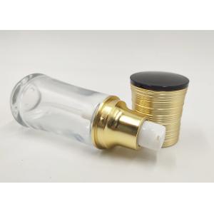 30ml Transparent Glass Cosmetic Bottles Portable Macrame Golden Design