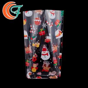 China Custom Transparent Flat OPP CPP Laminated Bags Multicolor Printing Christmas Gift on sale