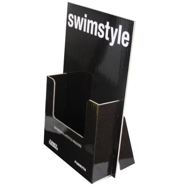 Patterned Cardboard Tabletop Display Stands , Cardboard Counter Display Trays