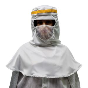 Quality Sub Microfiber Knitted Cleanroom Shawl Cap Dust Free for sale