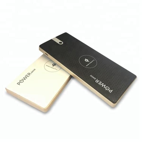 Wireless Charging Power Bank , QI Fast Wireless Charger 8000mah With LED Torch