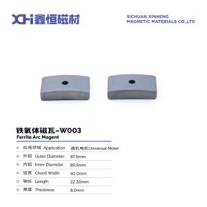 Quality Anisotropic Sintered Ferrite Permanent Magnet For Universal Motor W003 for sale