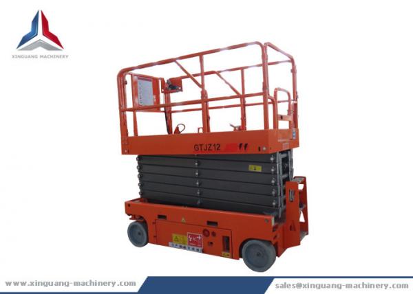 Buy Battery Powered Self Propelled Scissor Lift with 12m Platform Height at wholesale prices