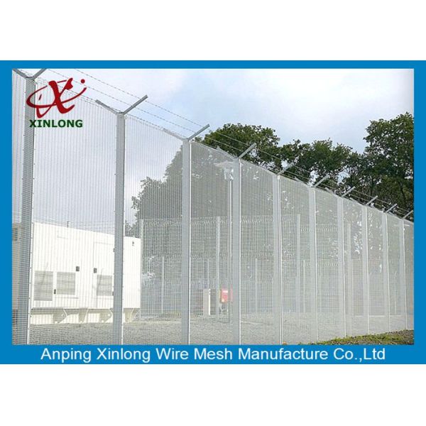 Anti - Climb Jail 358 Chain Link Fence Security / Construction Safety Fence